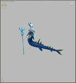 Q版鱼人士兵 鱼人妖精 妖怪 妖兽 鱼人战士 武士3D模型