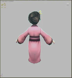 Q版古代老妇 老人 古装老婆婆 老欧 老佣人 老仆人3D模型