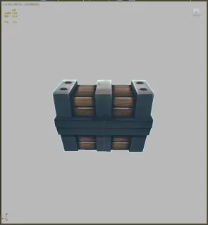 Q版游戏 宝箱 标志物 机关木箱 铁质木箱 道具木箱子