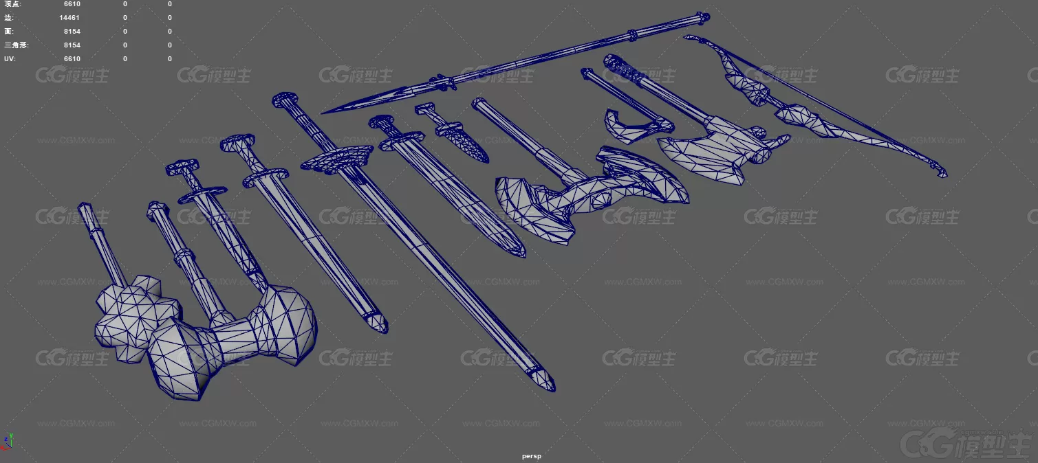 武器 冷兵器 锤子 斧子 北欧武器装备 北欧武器 古代武器 短斧 长剑 长枪 战锤 战斧...-8