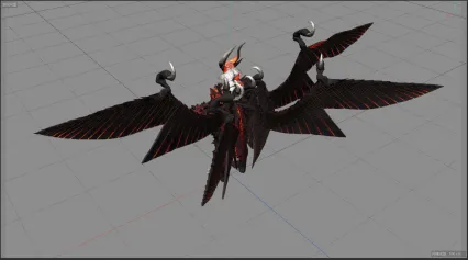 妖兽 焰兽 地狱魔兽 地狱恶魔 丧尸游戏3d模型  恶魔 魔兽
