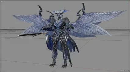 飞龙恶魔 妖兽 妖魔 魔兽怪物 boss游戏3d模型