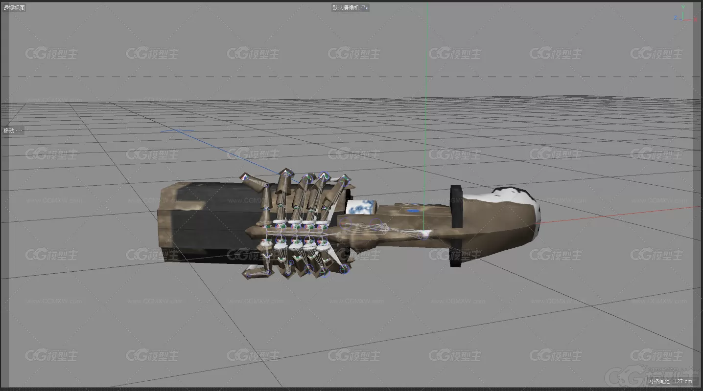 未来武器 科幻武器 手枪 火药枪 来复枪游戏3d模型-1