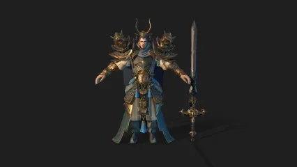 三国 武将 将军武将 战士 国风角色 盔甲将军 铠甲将军 3D模型