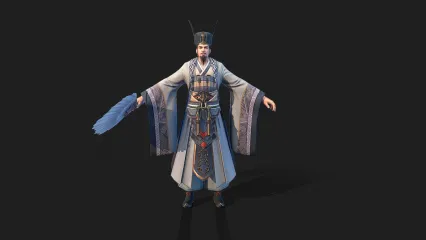 三国 丞相 国风 诸葛亮 谋士 谋臣 文臣 文官 军师 狗头军师 丞相3D模型