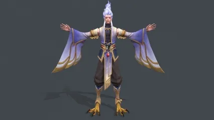 次时代王者荣耀角色模型 鸟人 大祭司 巫师 鸟妖 鸟人战士3D模型