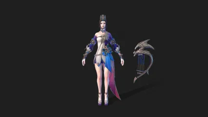 次时代写实 三国  国风角色 女孩 琴师 萝莉 女歌姬 女舞姬3D模型