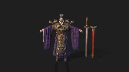 国风 次时代 武侠 王爷 刘备 主公 王上3D模型