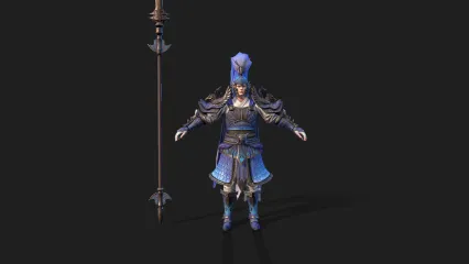 次时代写实 三国 古代将军 武将 战士 国风角色 战神赵云 长枪将军3D模型