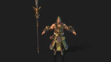次时代写实 三国 古代将军 武将 战士 国风角色 张飞 燕人张翼德3D模型