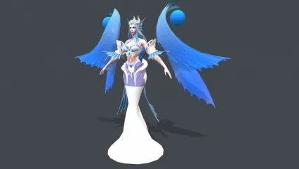 次时代王者荣耀角色模型 仙女 小魔仙 女法师 女祭祀 女巫师3D模型