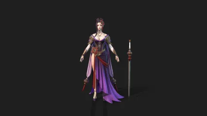 次世代舞姬角色 古装武侠女角色 女剑客 女刺客 女侠3D模型