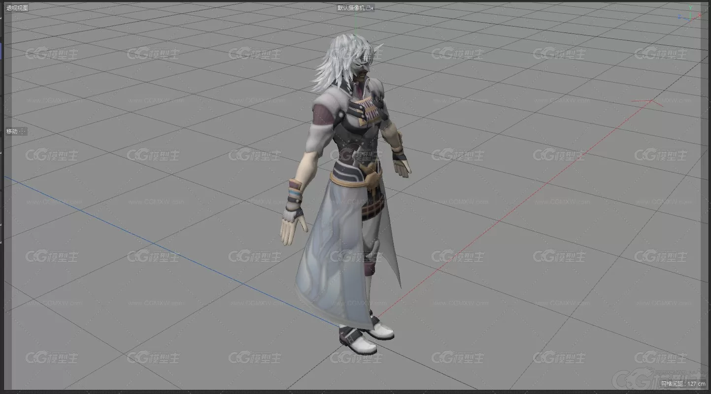 二次元暗黑使者 黑暗魔法师 兽人 外星战士游戏3d模型 带绑定动画人物-4