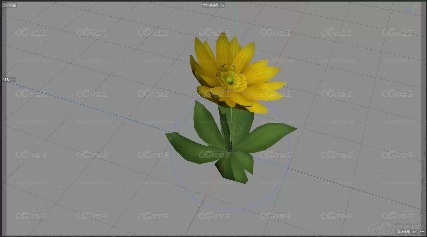 二次元太阳花 小花朵游戏3d模型 带绑定动画人物-2