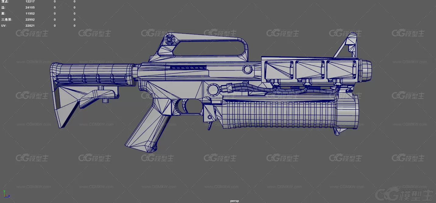 突击步枪 M16A2榴弹枪 自动步枪 军事武器 改装步枪 榴弹发射器 战术步枪 美式装备 ...-8