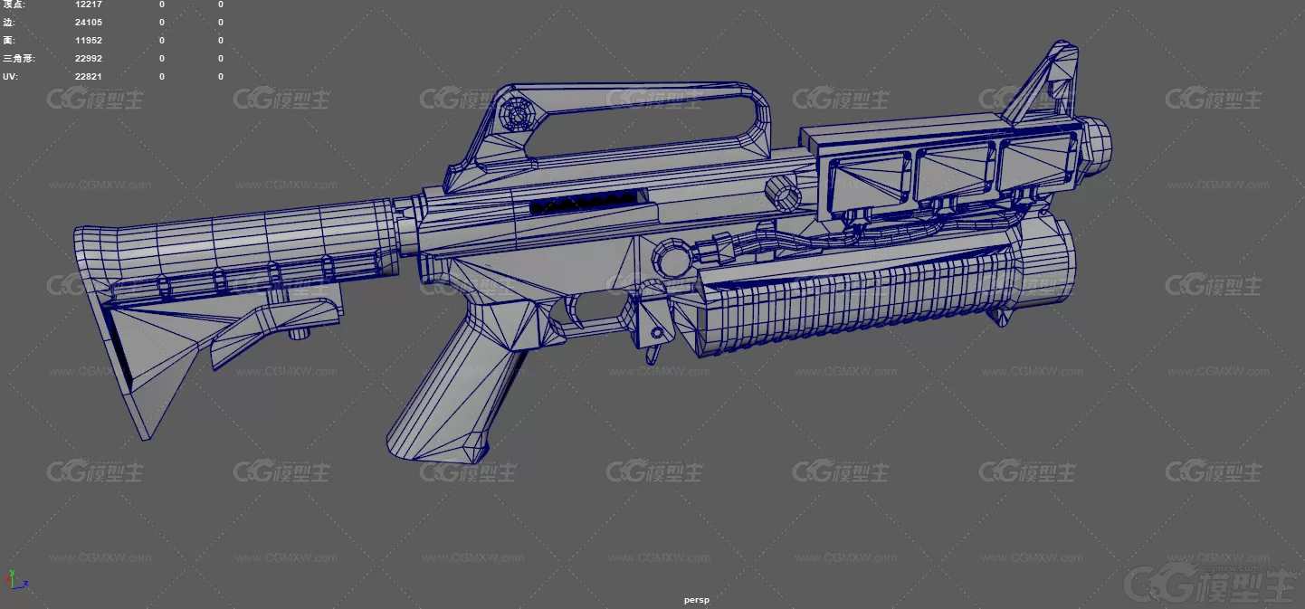 突击步枪 M16A2榴弹枪 自动步枪 军事武器 改装步枪 榴弹发射器 战术步枪 美式装备 ...-10