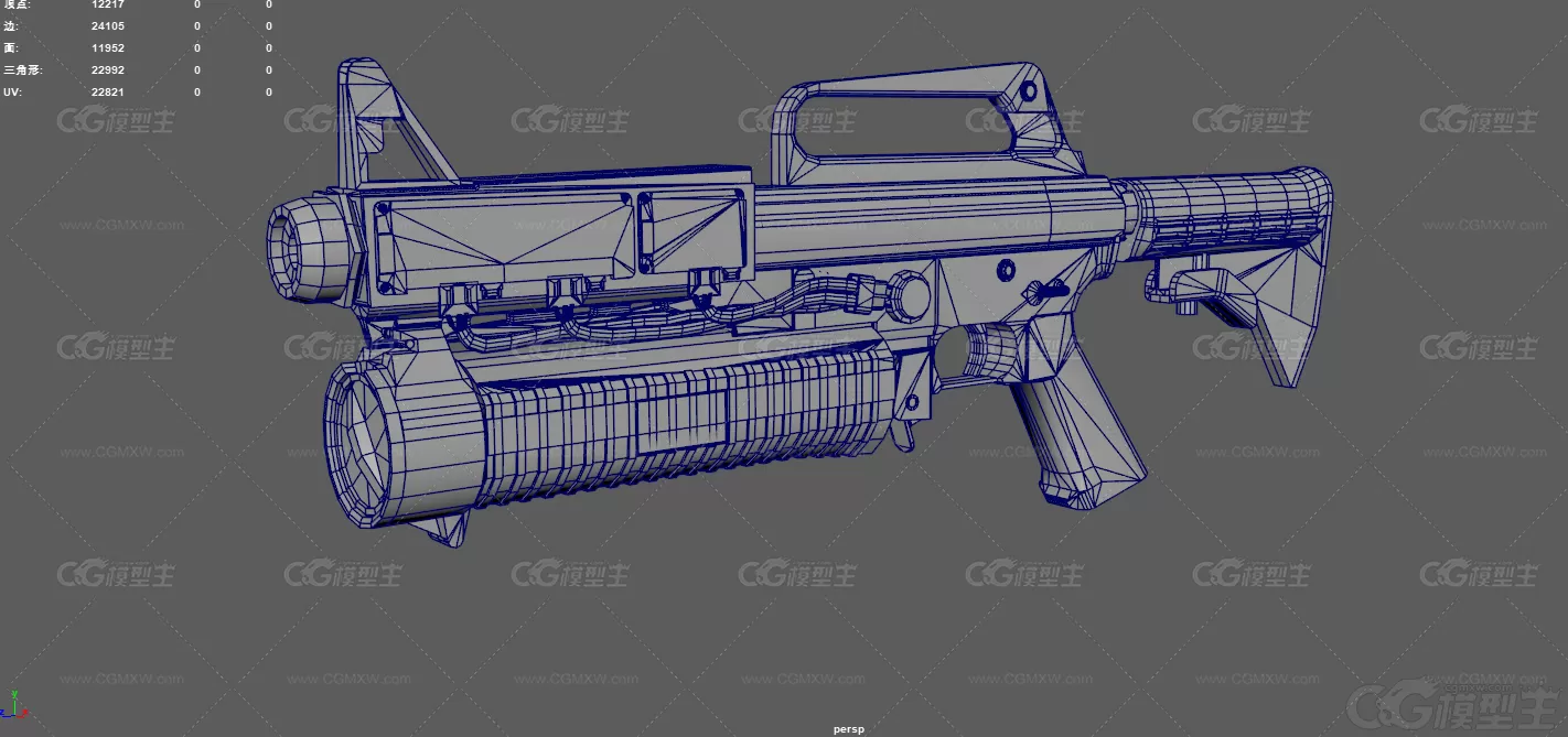 突击步枪 M16A2榴弹枪 自动步枪 军事武器 改装步枪 榴弹发射器 战术步枪 美式装备 ...-12