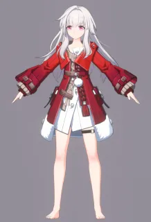二次元卡通美女 美少女 日韩风格美女3D模型