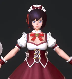 次世代 PBR 女仆 写实 女孩 maid