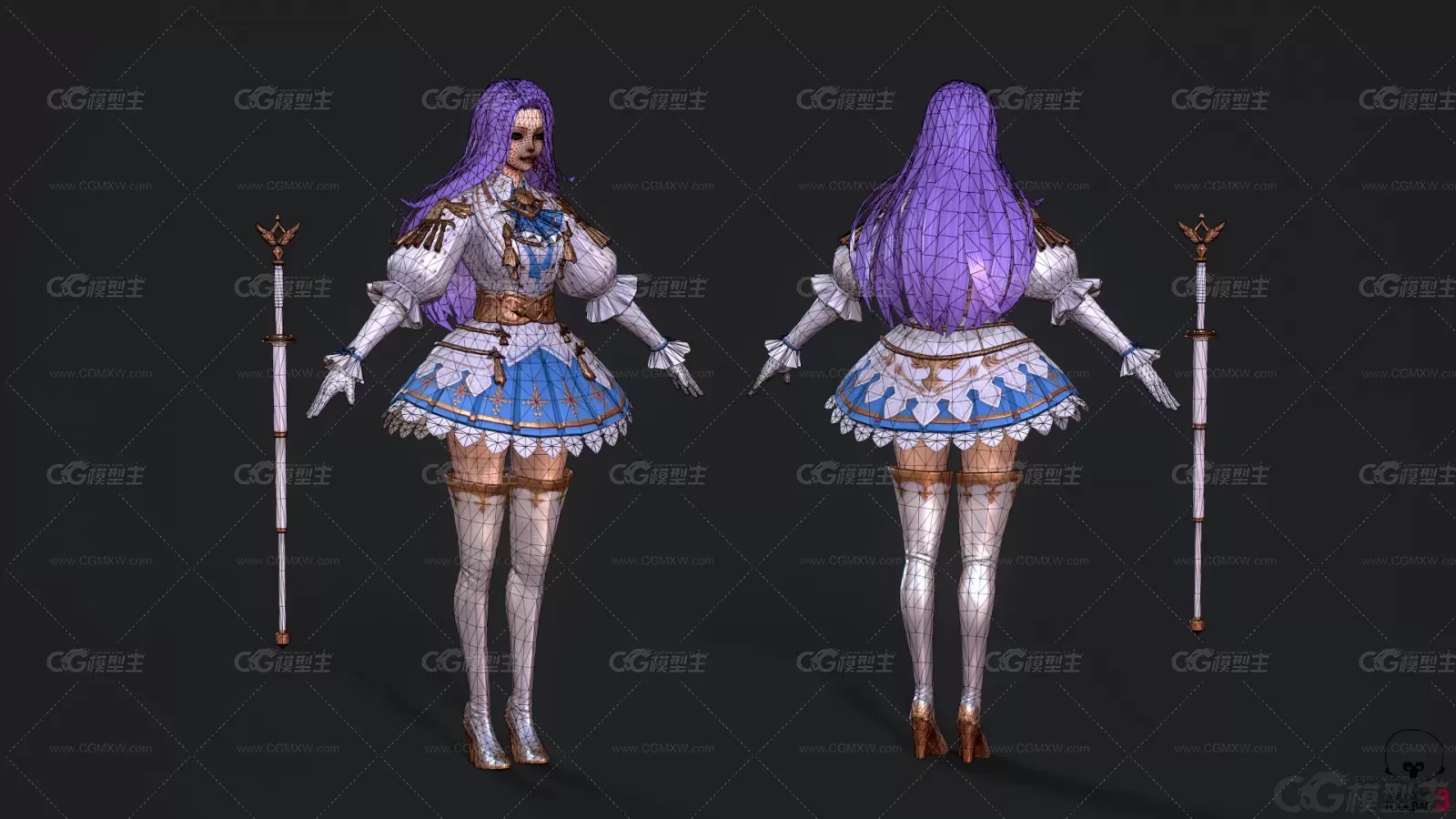 魔法少女 游戏角色 卡通角色 PBR-7