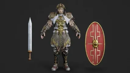 角斗士 国王 战士 士兵 3D模型