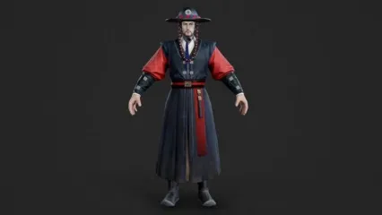 古代韩国人 朝鲜人 官员 文官 文人3D模型