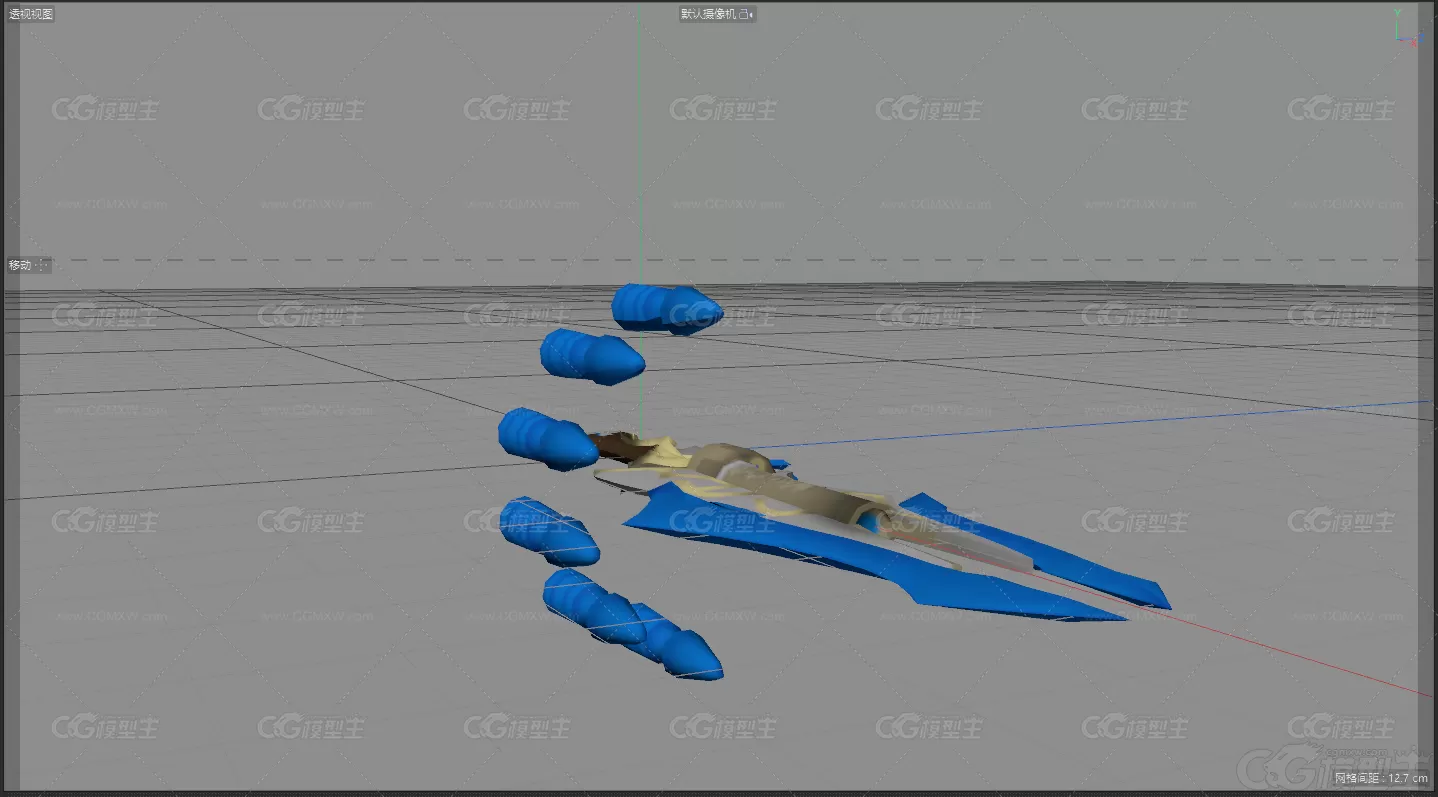 二次元激光刀 激光武器 科幻大刀游戏3d模型-3