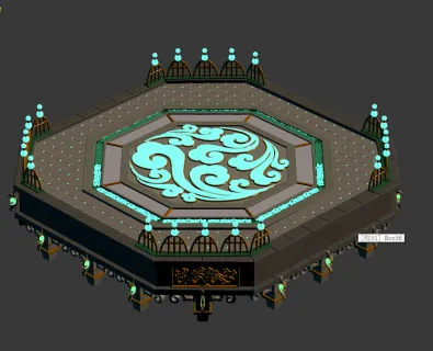 圆台 仙台 转世神台 石台 魔法阵 祭坛 法坛 传送台3D模型