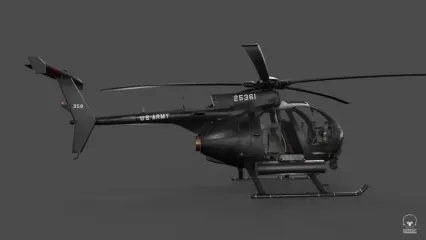 直升机 民用直升机 小型直升飞机3D模型