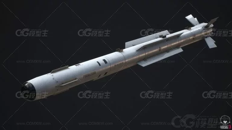 PL-10导弹（中国空空导弹）飞机导弹3d模型-2