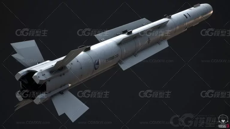 PL-10导弹（中国空空导弹）飞机导弹3d模型-3