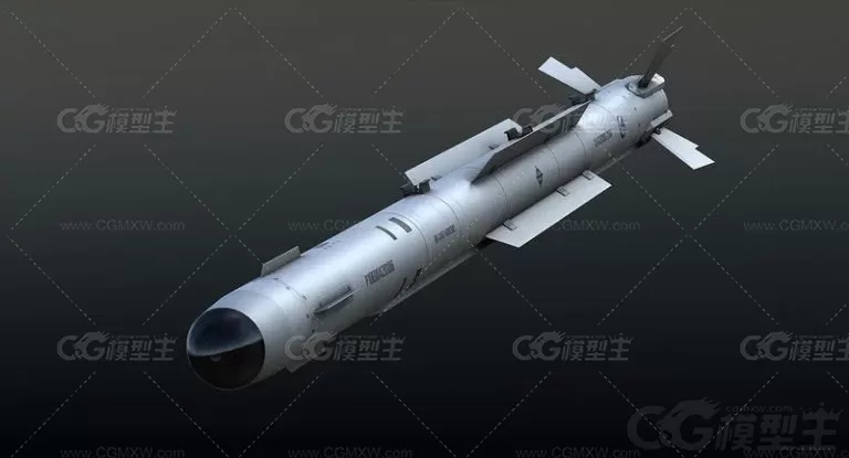 PL-10导弹（中国空空导弹）飞机导弹3d模型-6