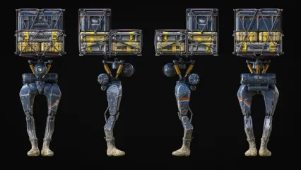 送货机器人 人形机器人 运输机器人 机械战士3D模型