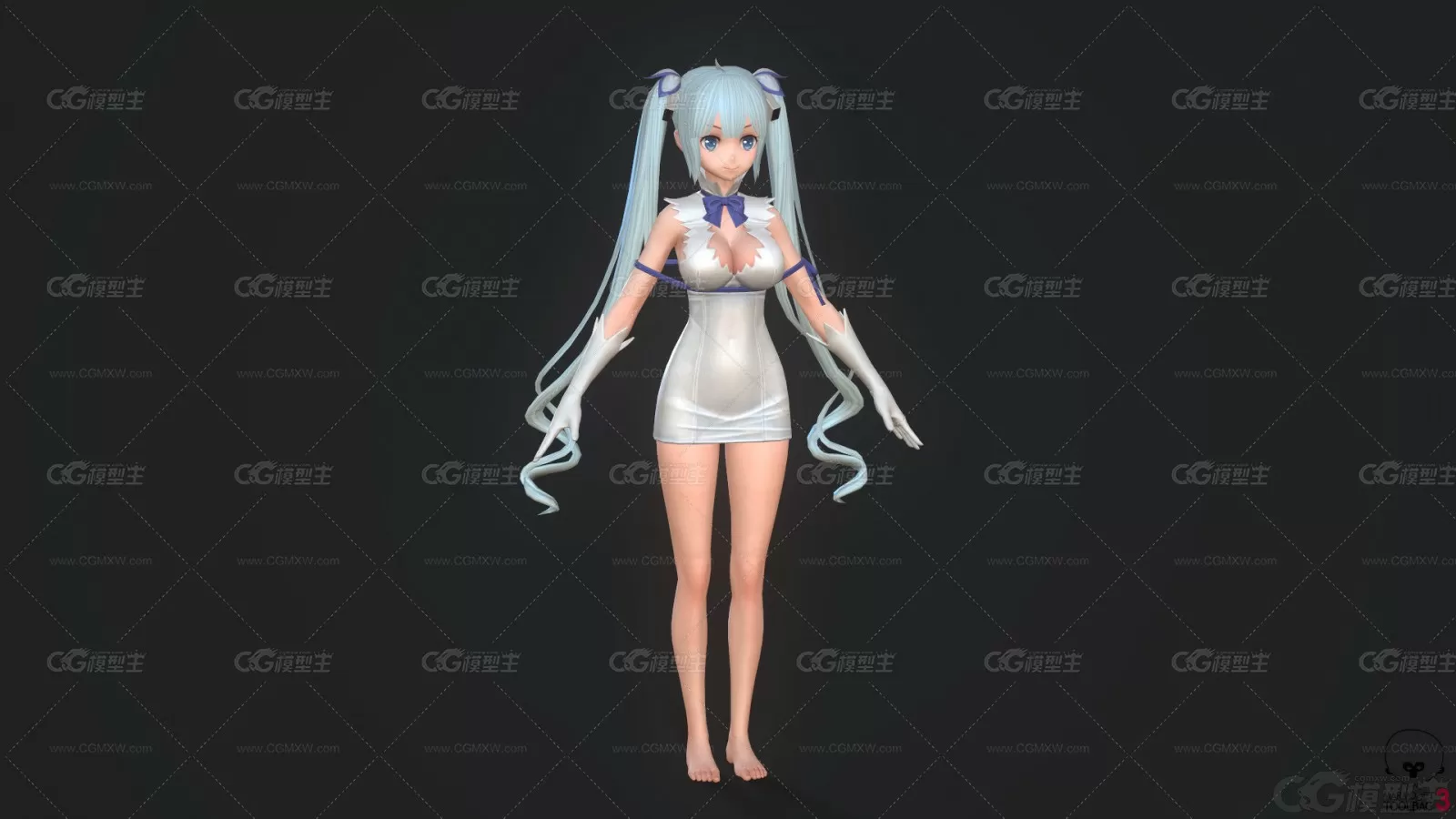 OverHit-Dungeon_Hestia 知音 小魔女 小萝莉 小美女次时代RPG游戏角色3D模型-1