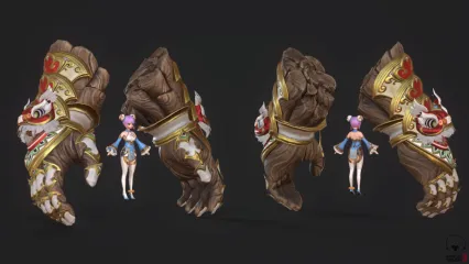 OverHit-Habub_ChildDay 高级拳套 石头拳美女 魔法美少女战士 魔法师 3D模型