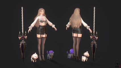 OverHit-Hades_Winter 现代驯兽师 美女战士 兽妖 女妖 妖兽 魔人 魔教 女巫师3D模型