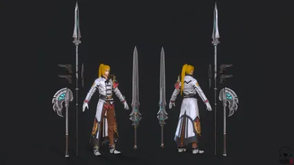 OverHit-Ian 全能战士 剑客 枪手 长枪战士 武士 3D模型
