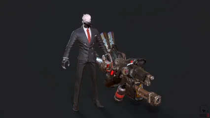 Overhit-Miach_suit 西装防毒枪手 冷酷杀手 刺客 战士 蒙面杀手3D模型
