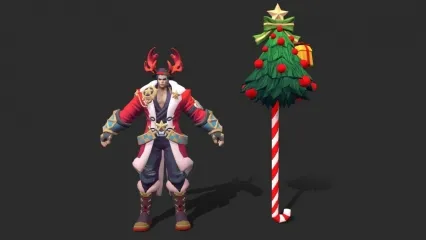 次时代圣诞战士 圣诞男 武士 吕布 王者3D模型