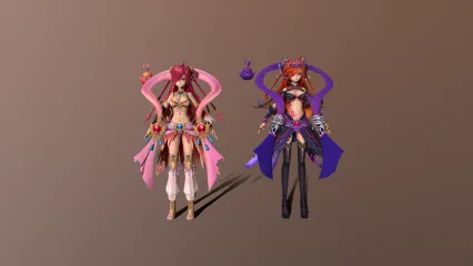 二次元美少女梦幻精灵 小萝莉 小魔仙 美少女战士 美女魔法师3D模型
