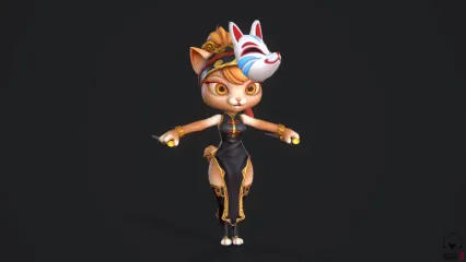 MJ 宠物 刺客 猫咪女郎 猫女 二次元猫 pbr猫女 卡通猫 性感猫妖 刺客猫卡通狐狸精