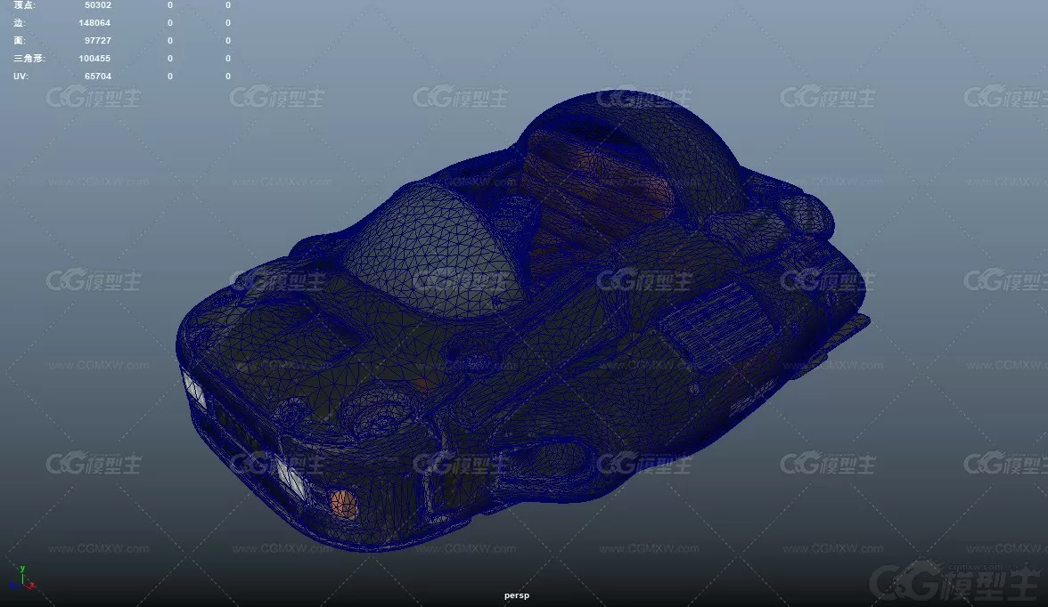 龙珠悬停车飞行汽车未来汽车科幻汽车３D模型-5