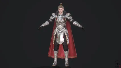 MJ 国风 古装 男 战士 白盔将军 将士 武将 大将军 武士 战士3D模型