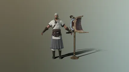 MJ 国风 npc 古装 男 战士 武士 勇士 战士 士兵3D模型