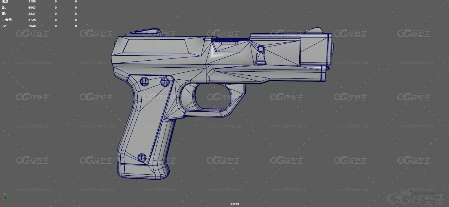 科幻手枪 未来武器 概念手枪 武器 新型手枪 游戏手枪 能量手枪-8