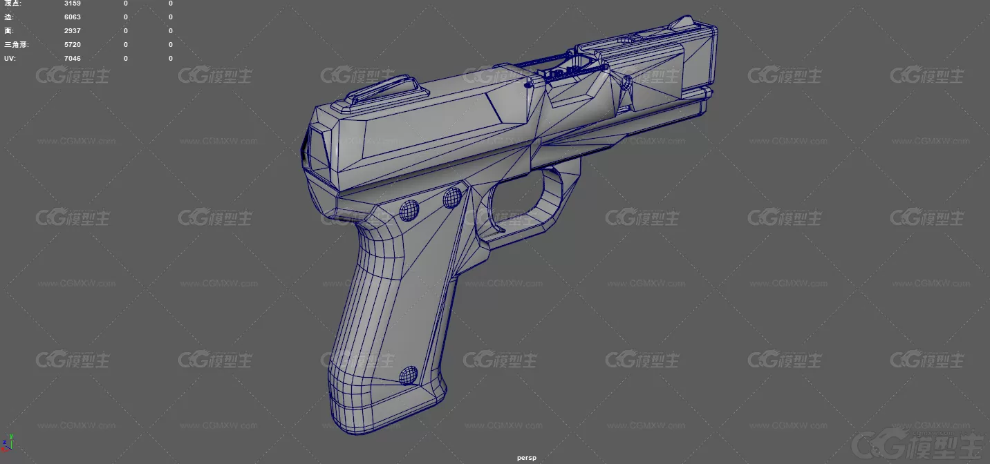 科幻手枪 未来武器 概念手枪 武器 新型手枪 游戏手枪 能量手枪-11