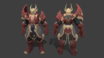 次时代武将 枪手 壮汉 战神 古代大武将 将士 将军 神枪手 射手 3D模型