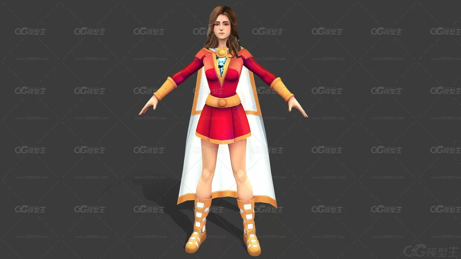 次世代沙赞姐姐 神奇玛丽 DC宇宙英雄 女英雄 美女战士 女神 武士3D模型-1