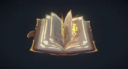 魔法书 古书 书本 书籍 古代圣书 游戏道具 魔幻书籍 中世纪古书 神秘书籍 天书 封...