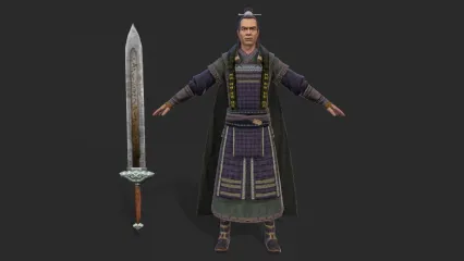 MJ 国风 古装 男 战士 古代人物 侠客 大侠 古代男子 道士 侠客3D模型